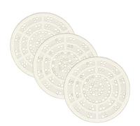 All-around24 3 Rejillas Desague de Silicona Grandes y Planas, Universales, para Cocina, Lavabo, Ducha, Bañera, Fregadero (3 de Silicona, Diámetro de 120 mm)
