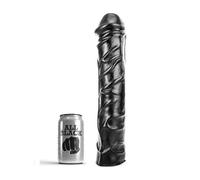 All black dildo gigante fisting suave 32 cm