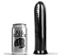 All Black Dildo Negro 19 Cm - Textura Suave Para Experiencia Placentera
