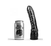 ALL BLACK - DILDO NEGRO REALISTICO 20 CM