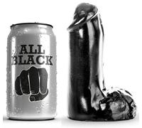 All Black Dildo Realista 13 Cm - Ideal Para Principiantes Con Diseño Suave Y Compacto