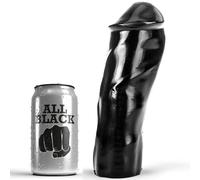 All Black Dildo Realista 20 Cm - Diseño Liso Con Textura Suave Para Comodidad Óptima