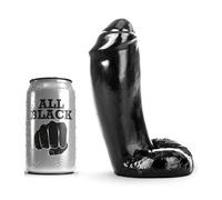 All Black Dildo realista 18 cm 1 unidad 200 g