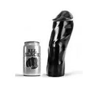 ALL BLACK - DILDO REALISTICO 20 CM
