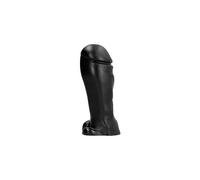 All Black - Dildo clásico Dong 22 cm Punta ancha - Diseño sólido para usuarios experimentados - 1 ud