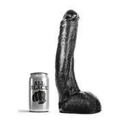 All black - dong 29 cm curvado