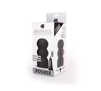 All Black Masturbador Pookie Real Skin Touch negro supersuave con interior estructurado 1ud
