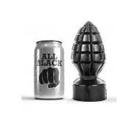 All Black Explosive Anal Plug 15cm 1ud