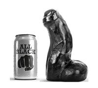 All Black Dildo-180040 Consolador Negro 170 cm