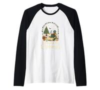 All Booked For Christmas Cozy Holiday Book Lover Graphic Camiseta Manga Raglan