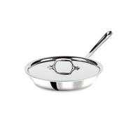 All-Clad D3 - Sartén de acero inoxidable de 3 capas con tapa de 10 pulgadas, compatible con inducción, apta para horno a 600 F, calor rápido y uniforme, ollas y sartenes, sartén de cocina, utensilios