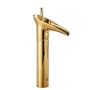 All Copper Antique Wine Glasses, Waterfall Basin Faucet, washbasin on washbasin, Hot and Cold Faucet, Golden High