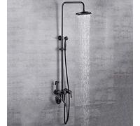 All Copper European Black Ancient Shower Head Household Agua fría Juego Cuatro velocidades Batio baño Cabeza de Ducha Hermosa práctica