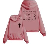 All Death Can Do To The Believer Is Deliver Him To Jesus Sudadera unisex con capucha Turning Point, rosa, S
