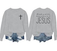 All Death Can Do To The Believer Is Deliver Him To Jesus - Sudadera unisex, gris, M