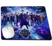 All Doctor Who Jodie Whittaker David Tennant Matt Smith Peter Capaldi Alfombrilla para Ordenador - 19x23cm