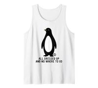 All Dressed Up and Nowhere To Go Penguin Camiseta sin Mangas