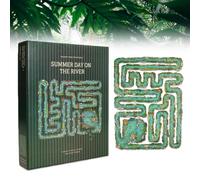 All-Edge Jigsaw Challenge, Every Piece is a Challenge, Summer Day on The River 501-Piece Majority-Edge, High Difficulty Puzzles, Family Time Game for Adults (501 Piece)