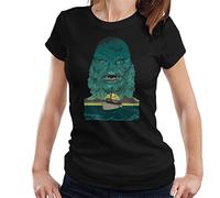 All+Every Creature from The Black Lagoon Demon Head Boat Women's T-Shirt