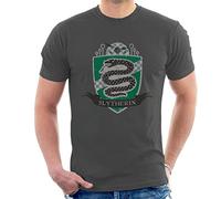 All+Every Harry Potter Slytherin Quidditch Distressed Shield Men's T-Shirt