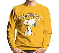 All+Every Peanuts Snoopy Hugs Woodstock Men's Sweatshirt