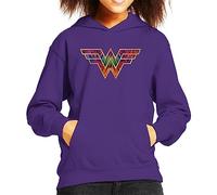 All+Every Wonder Woman 1984 WW Colour Logo Kid's Hooded Sweatshirt