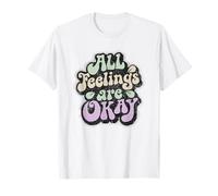 All Feelings Are Okay Bienestar Emocional Salud Mental Camiseta