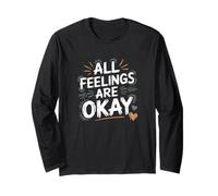 All Feelings Are Okay Bienestar Emocional Salud Mental Manga Larga