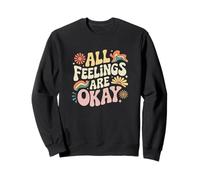 All Feelings Are Okay Bienestar Emocional Salud Mental Sudadera