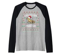 All For Christmas Savannah Monitor Lizard Suéter Feo de Navidad Camiseta Manga Raglan