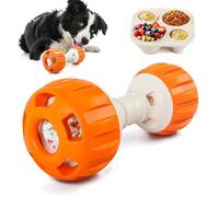 ALL FOR PAWS Dispensador de golosinas Frozen para perros, mancuerna de bola de golosinas para perros pequeños a grandes, silicona de grado alimenticio, rompecabezas interactivo y juguete de