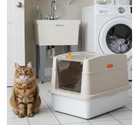 All For Paws Go Fresh Arenero con Base de Acero Inoxidable para gatos