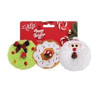 ALL FOR PAWS Juguetes de peluche chirriantes de Navidad para perros, regalo para perros de jengibre, juguetes de enriquecimiento para perros grandes, juguetes interactivos de Navidad para mascotas