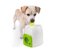 ALL FOR PAWS Snack Fetch'N Treat - Juguete dispensador interactivo para perros, Blanco/Verde, 16 x 16 x 20 cm