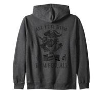All For Rum For All Pirate Blackbeard Habla como un día pirata Sudadera con Capucha