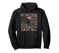 All Gave Some Some Gave All Memorial Day - Bandera de Camuflaje Sudadera con Capucha