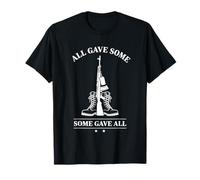 All Gave Some Some Gave All Veteran Tribute Arte Gráfico Camiseta