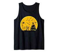 All Halloween Eve - Disfraz de murciélagos de atardecer Camiseta sin Mangas