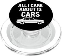 All I Care About Is Cars Funny Car Lover Cita PopSockets PopGrip para MagSafe