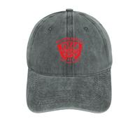 All I Care About is Pizza Gorra de béisbol para hombres y mujeres, gorra de mezclilla ajustable, Estilo gris, Talla única