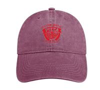 All I Care About is Pizza Gorra de béisbol para hombres y mujeres, gorra de mezclilla ajustable, Estilo rojo vino, Talla única