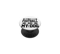 All I Need is Football and My Dogs Football Dog Mom PopSockets PopGrip Adhesivo