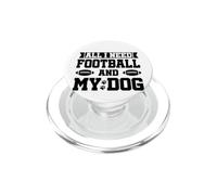 All I Need is Football and My Dogs Football Dog Mom PopSockets PopGrip para MagSafe