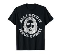 All I Need Is Jesus Christ - v3 Vintage Camiseta