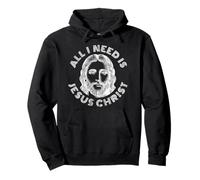 All I Need Is Jesus Christ - v3 Vintage Sudadera con Capucha