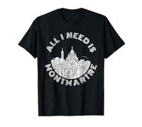All I Need Is Montmartre - v2 - Minimalismo Parisino Camiseta