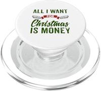 All I Want For Christmas Is Money - Regalo de calcetín de Papá Noel PopSockets PopGrip para MagSafe