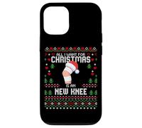 All I Want For Christmas Is My New Knee Surgery Christmas Sweater Carcasa para iPhone 12/12 Pro