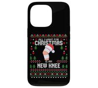 All I Want For Christmas Is My New Knee Surgery Christmas Sweater Carcasa para iPhone 13 Pro