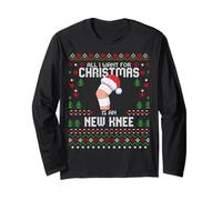 All I Want For Christmas Is My New Knee Surgery Christmas Sweater Manga Larga